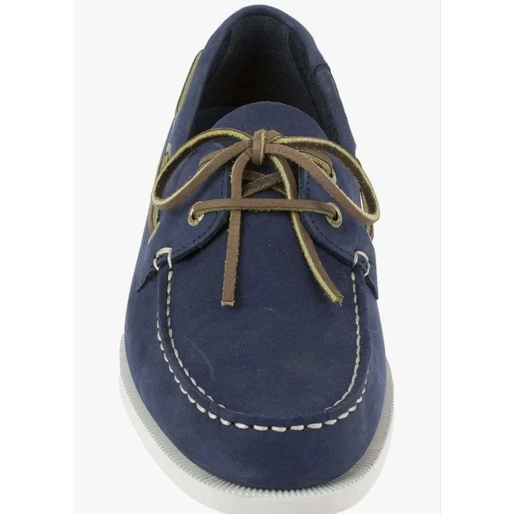 NEW Rugged Shark‎ Men's Classic Boat Shoes, Genuine Leather size 10